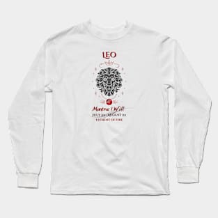 Zodiac Leo Mantra Long Sleeve T-Shirt